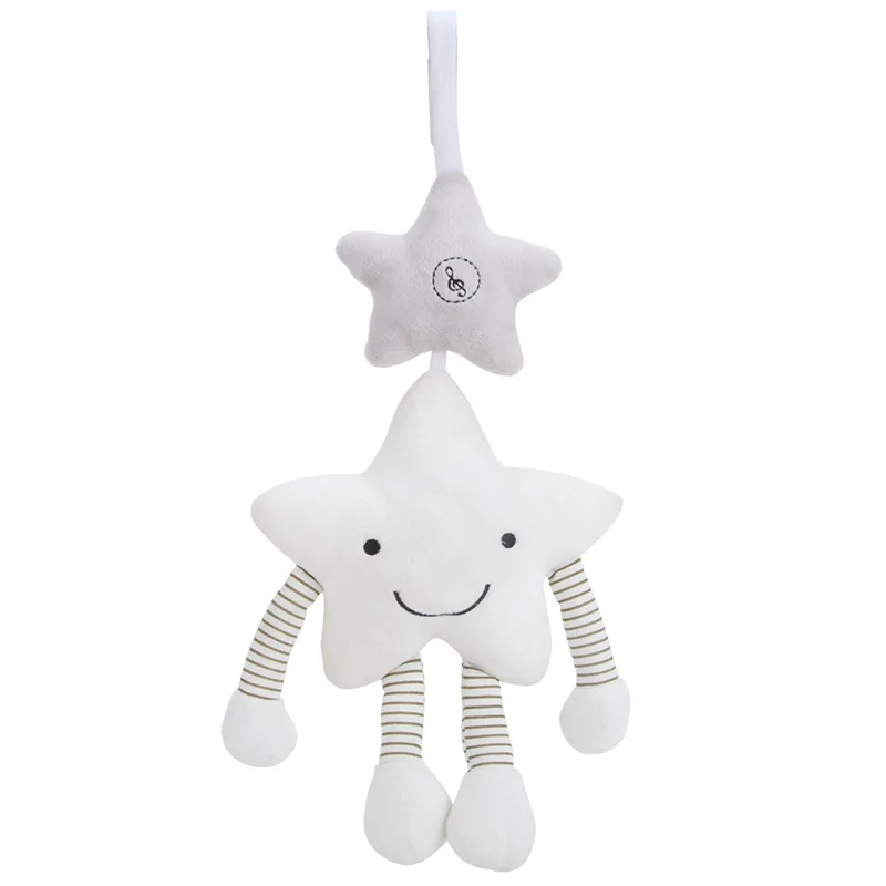 New Baby Toys For Stroller Music Star Crib Hanging Newborn Mobile Rattles On The Bed Babies Educational Plush Toys