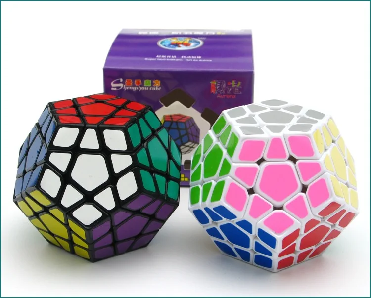 Shengshou Megaminx магические кубики Профессиональный Пентагон 12 Сторон Gigaminx ПВХ стикер