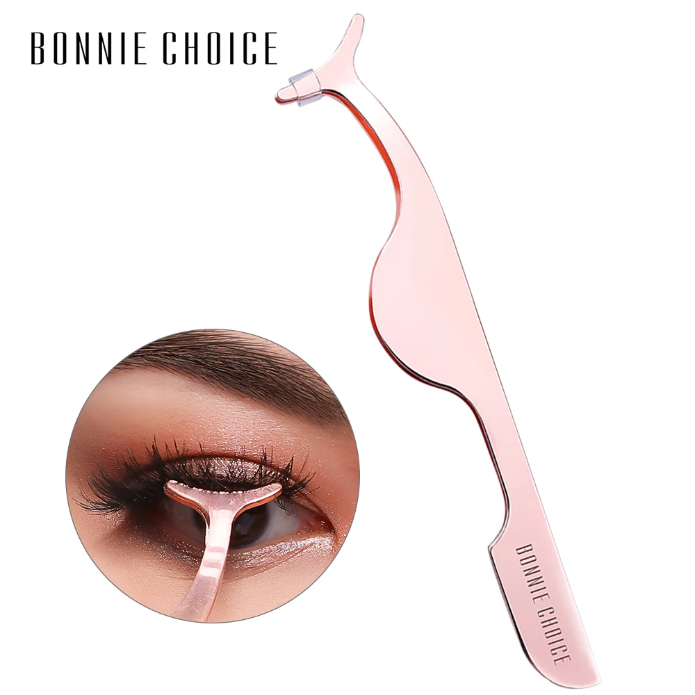BONNIE CHOICE 1 Pc Rose Gold False Eyelash Tweezer Extension Remover Clip Applicator Tool | Красота и здоровье
