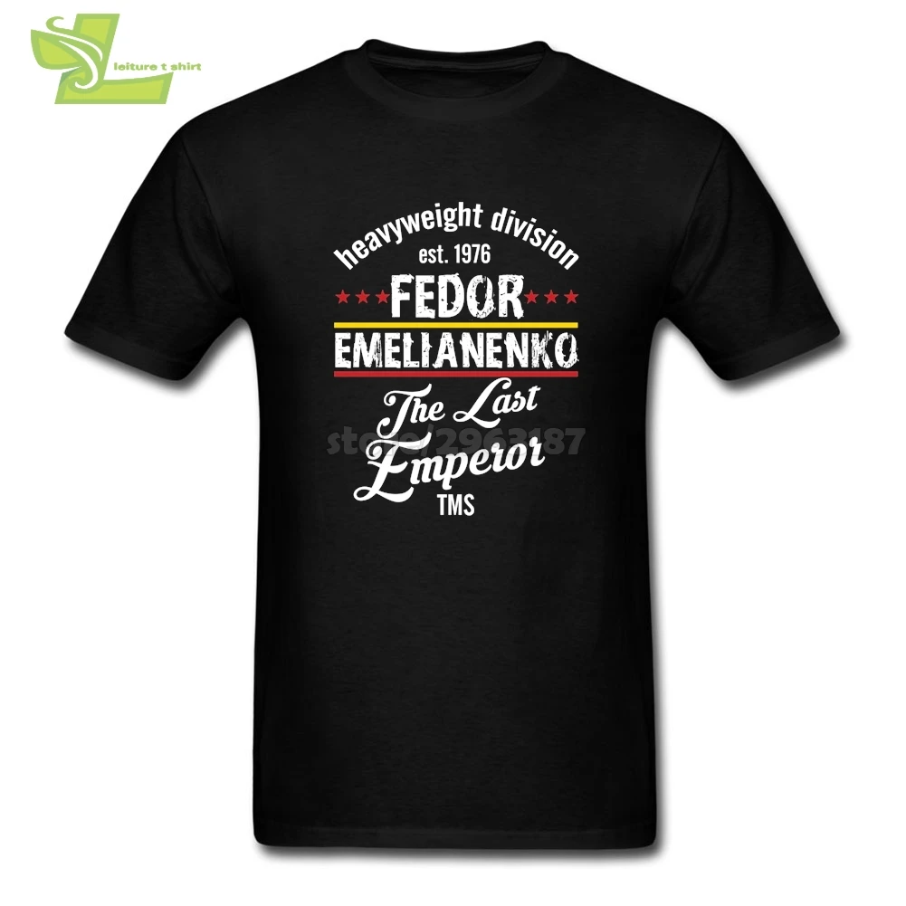 Забавные мужские футболки Fedor emelianko хлопковая футболка с коротким рукавом