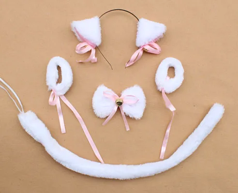 Костюм для костюмированной вечеринки на Хэллоуин плюшевая черно белая повязка