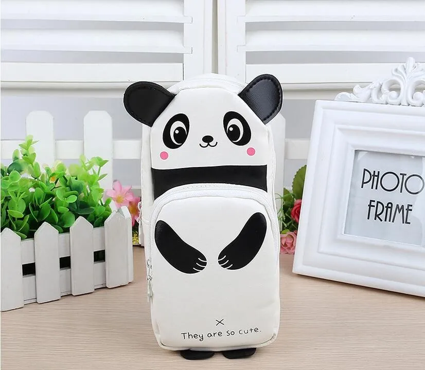 Пенал-карандаш с пандой escolar menina rabbit pencilcase из кожи estuche Panda escolar estuches школьный пенал для карандашей