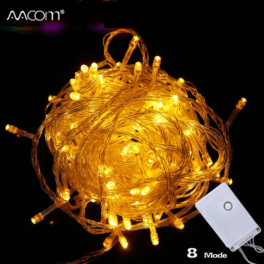 Светодиодная гирлянда 10 м сказочный Рождественский ночник RGB праздничный