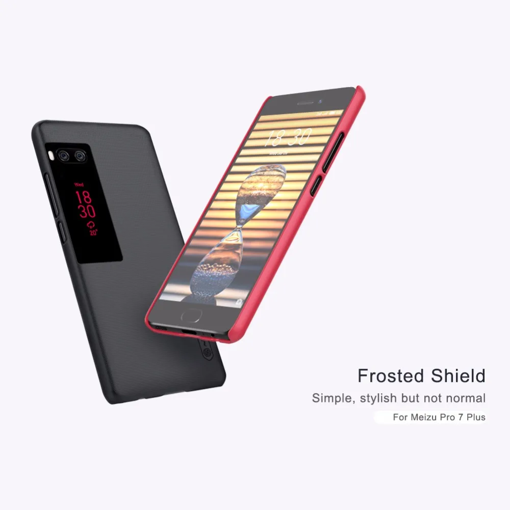 Чехол Nillkin для Meizu Pro 7 Plus суперматовый защитный жесткий чехол телефона s +|nillkin