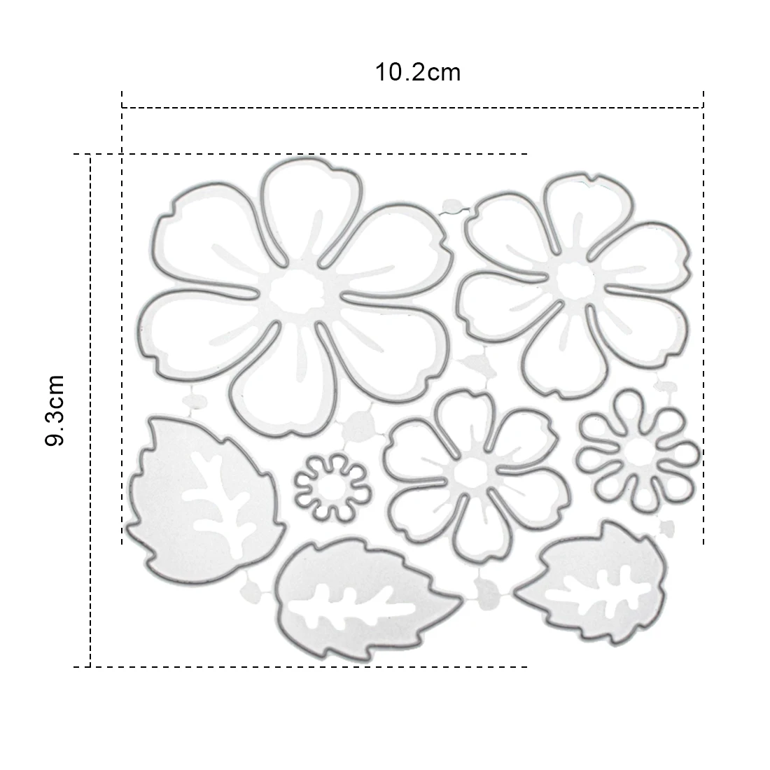 Металлические режущие штампы 8 шт цветок весенний лист Трафаретный Скрапбукинг