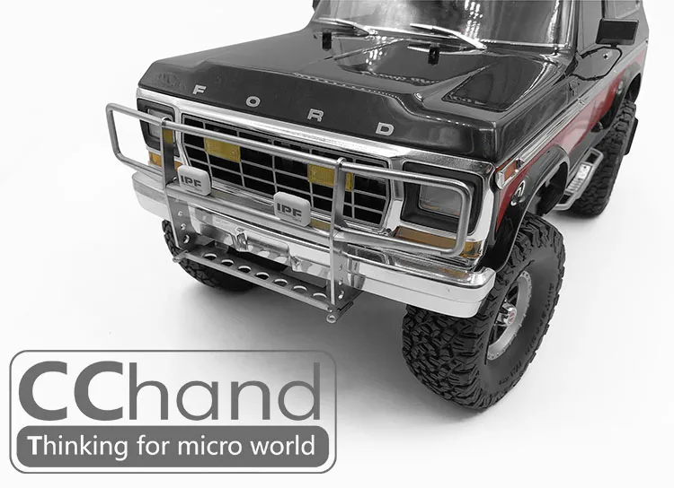 Металлический передний бампер ранчо для Traxxas 1/10 Rock Cralwer Trail 4X4 TRX 4 #82016 trx4 Ford Bronco Ranger