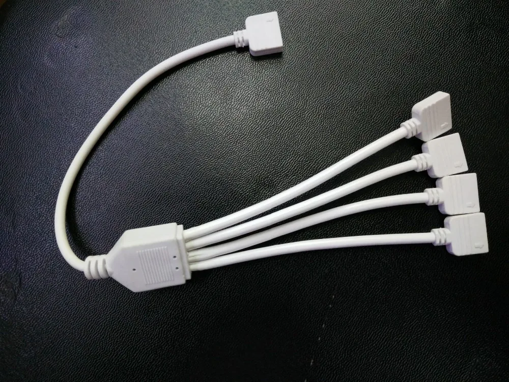 5 шт./лот Светодиодная лента для изменения цвета RGBW 5Pin сплиттер 1-4 гнездовой