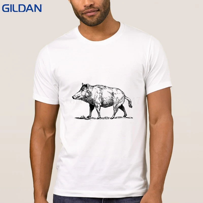 Кабан футболка Дизайн Уникальная человек 2018 Новый Camisetas Юмористические Футболка