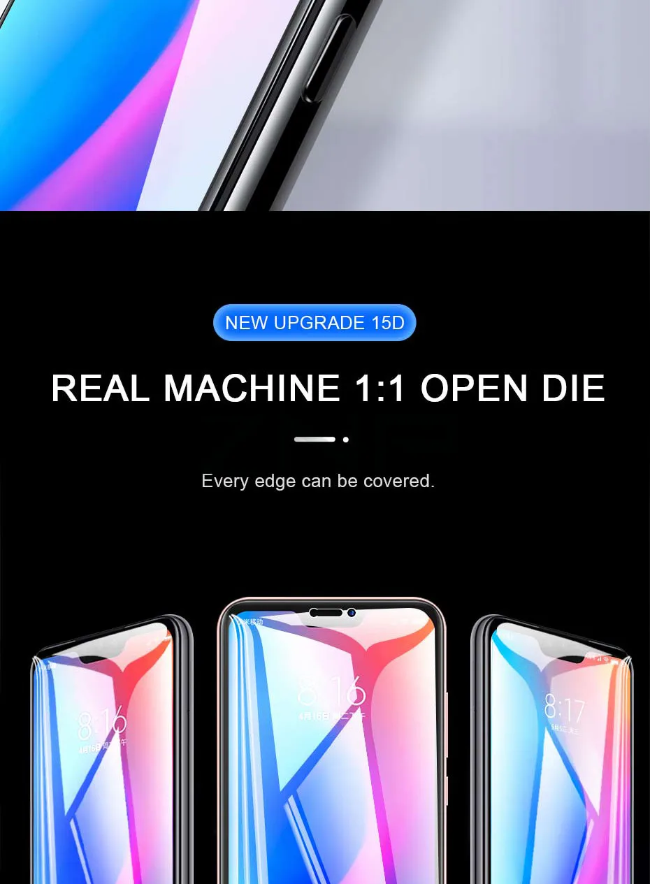 ZNP 2 шт 15D закаленное стекло для Xiaomi Redmi 7 6 Pro 6A 5A 5 Plus Note 4 полное покрытие защита экрана на Redmi Note 4X стеклянная пленка