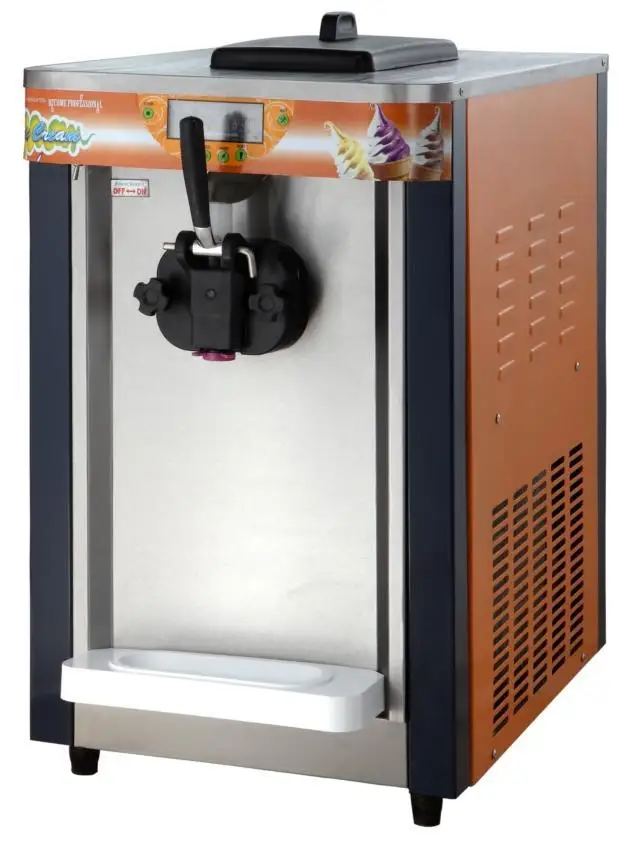 Free Shipping desktop soft ice cream machine solid color Ice Food Making |