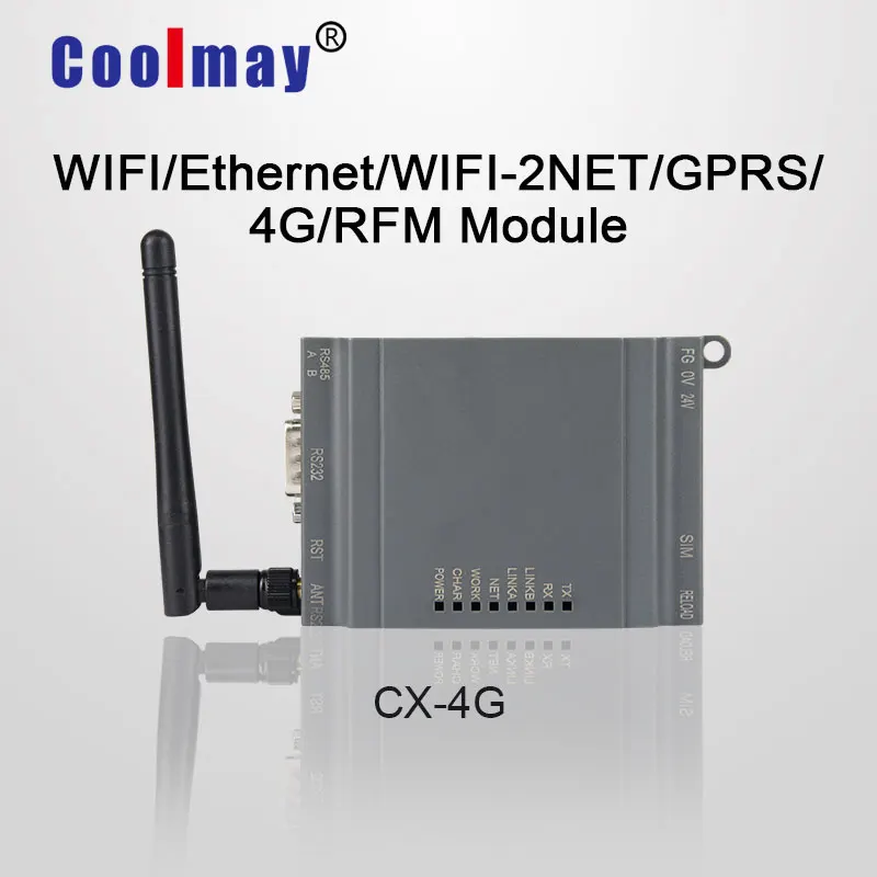Coolmay CX-4G сетевой модуль порты TCP UDP DNS HTT protocol от 485/232 до 4G |