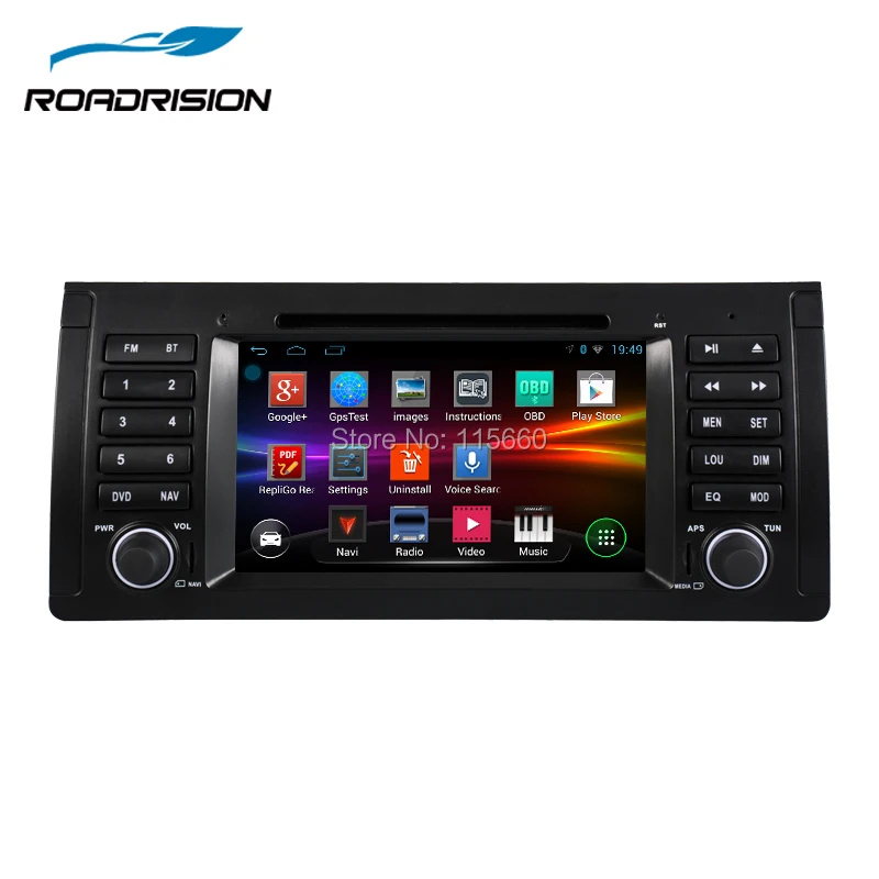 RoadRision 7 &quotAndroid 6 0 Авто DVD GPS навигация для BMW E39/X5/M5/E38/E53 с Bluetooth RDS радио SWC USB SD wifi Canbus |