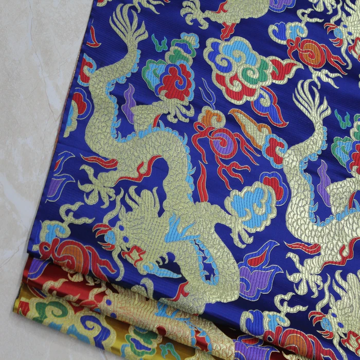 Chinese wind robes cheongsam dress gowns Mongolia Tibetan clothing fabric decorative jacquard brocade silk spinning manual | Дом и сад