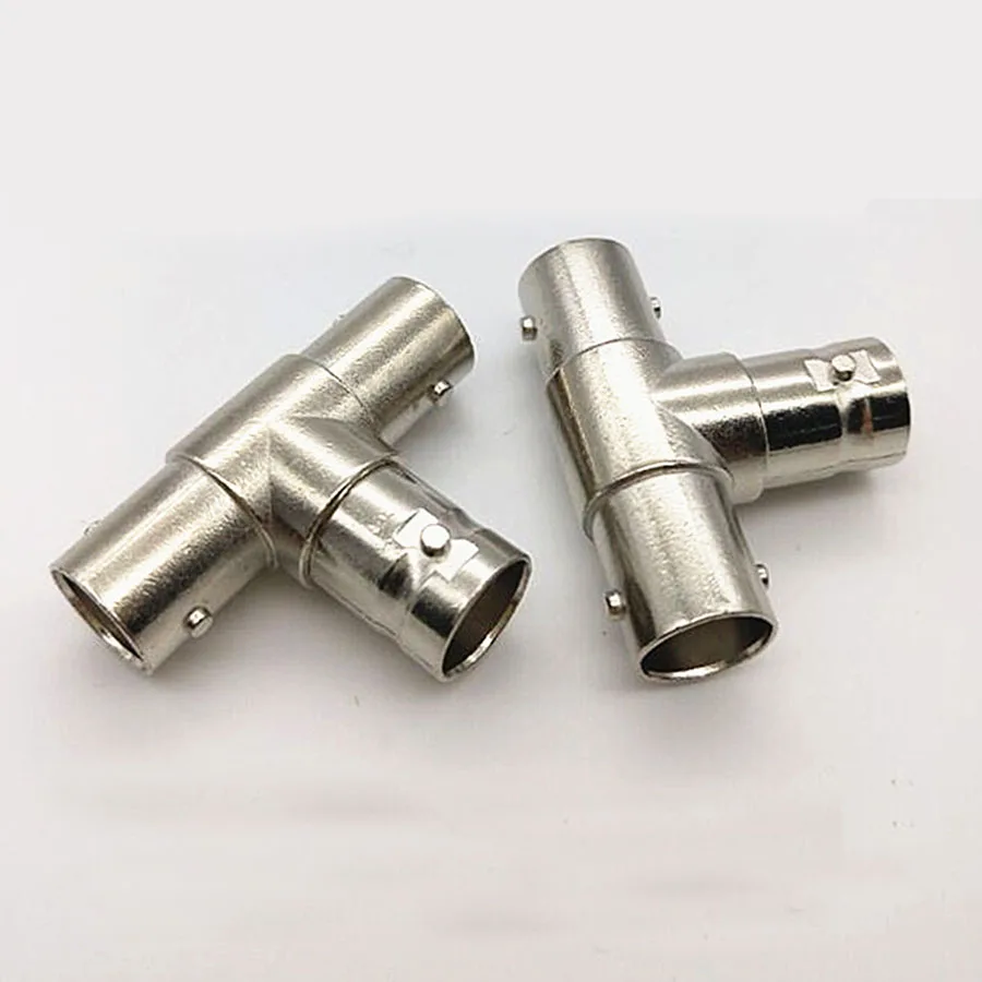EClyxun 3 шт. RF коаксиальный BNC 1 гнездо до 2 гнездовой разъем F/F адаптер|Соединители| |