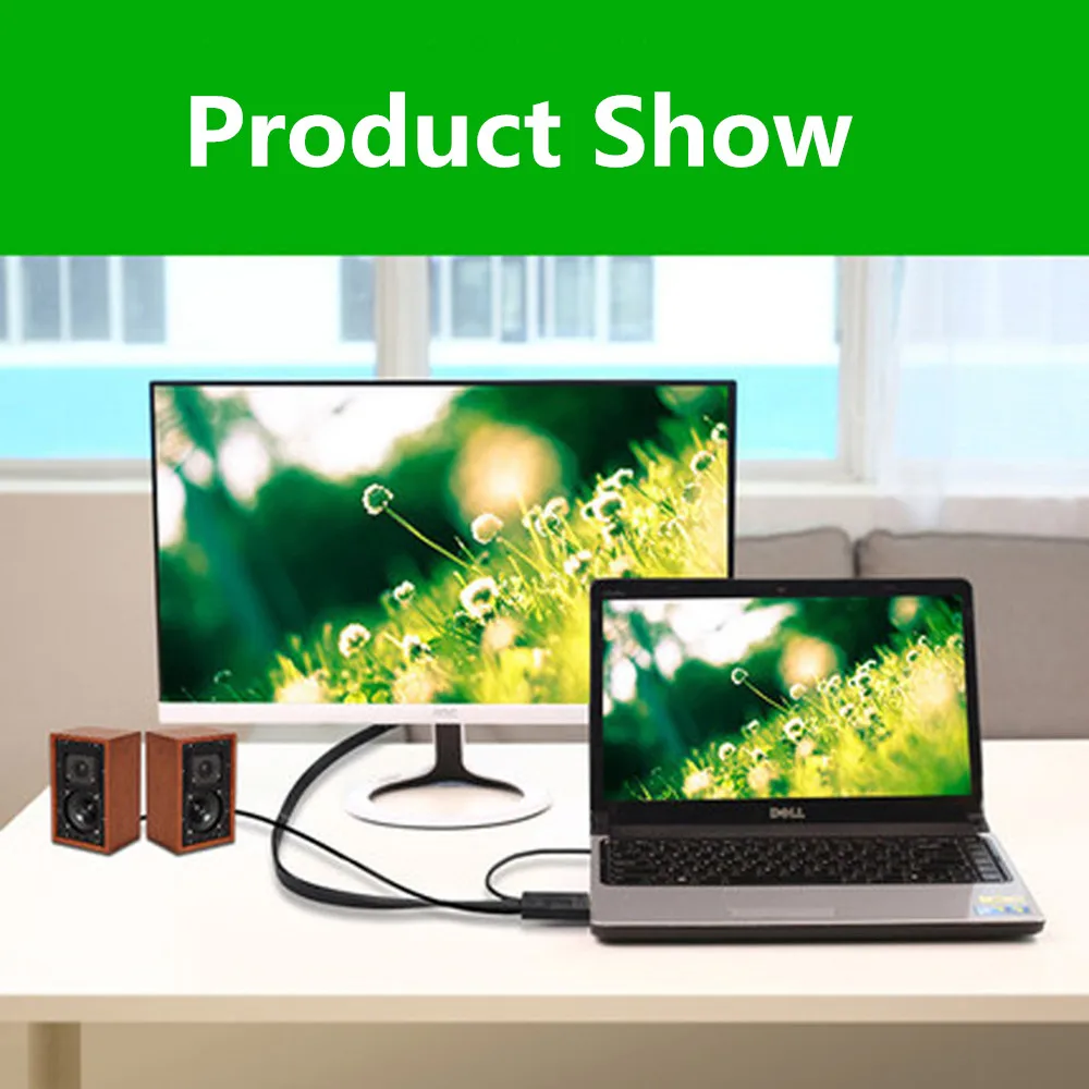 1 м-3 м HDMI в VGA адаптер Аналоговое видео с аудио и USB кабелем 1080P конвертер Поддержка