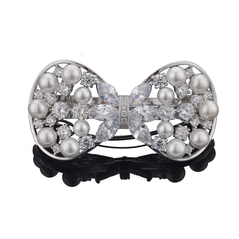 De pelo adornos Clip de la joyeria nupcial CZ horquilla del boda аксессуары Bijoux Cheveux Mariage F00056|Украшения для