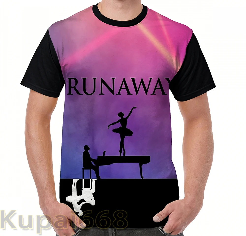 Забавная футболка с графическим принтом мужские топы футболки Kanye Runaway женская