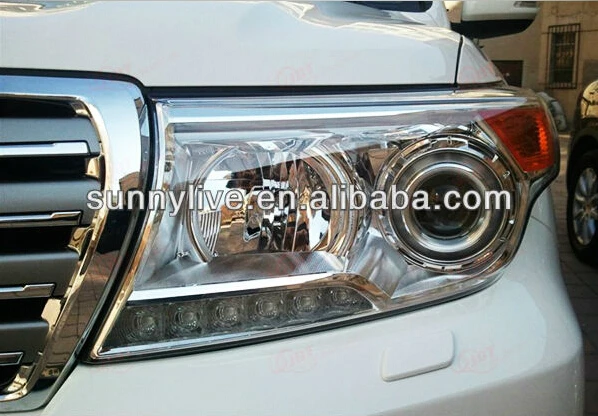 2008 2013 год для Land Cruiser LC200 FJ200 светодиодный налобный фонарь Chrome корпус oem|lamp housing|led