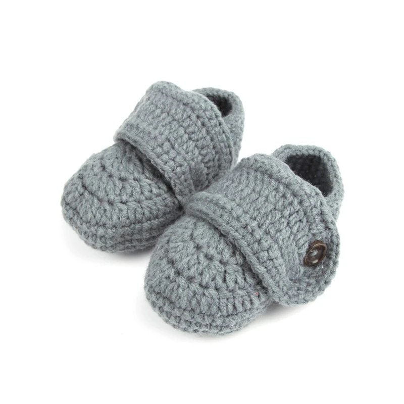

2019 Spring New Baby Newborn Knitted Shoes Handmade Crochet Weave First Walkers Hot Sale Infant 0-6M Baby Knitting Shoes Socks