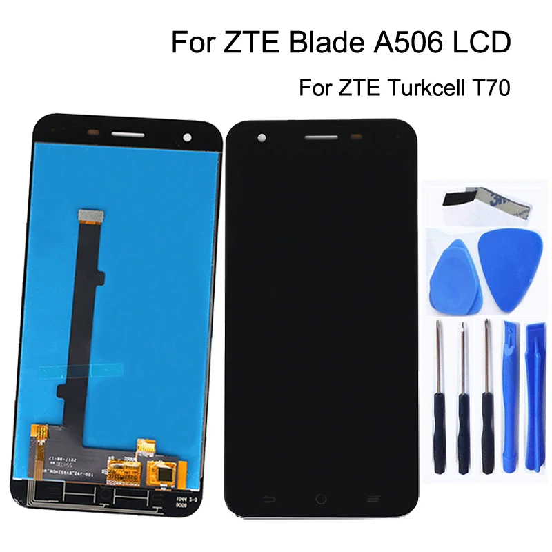 ЖК дисплей для ZTE Blade A506 стеклянный сенсорный экран дигитайзер аксессуары замена