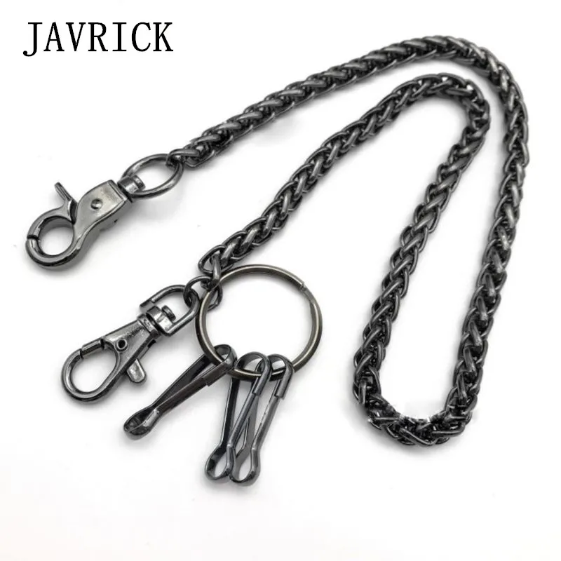 

Black Metal Wallet Belt Chain Punk Hipster Pant Jean Key Chain Hip Hop Jewelry