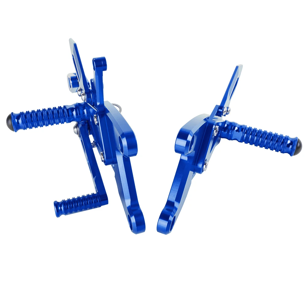 LJBKOALL YZF-R1 Мотоцикл с ЧПУ Алюминиевый Регулируемый Rearsets задние наборы подножки для YAMAHA YZF R1