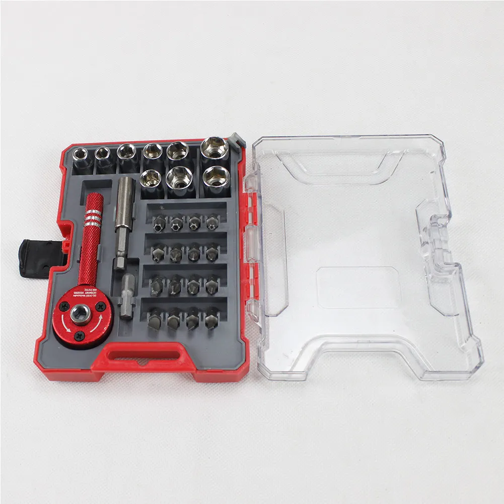 28 шт. Трещоточный ключ бит многофункциональный мини отвертка набор 1/4 &quotОтвертка