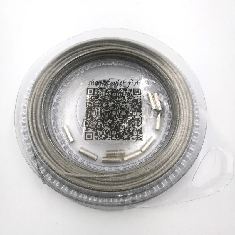 Совместно с Рыба 1 шт. * рыболовную леску 10 м Нержавеющая сталь линия 7*7 нитей 80LB