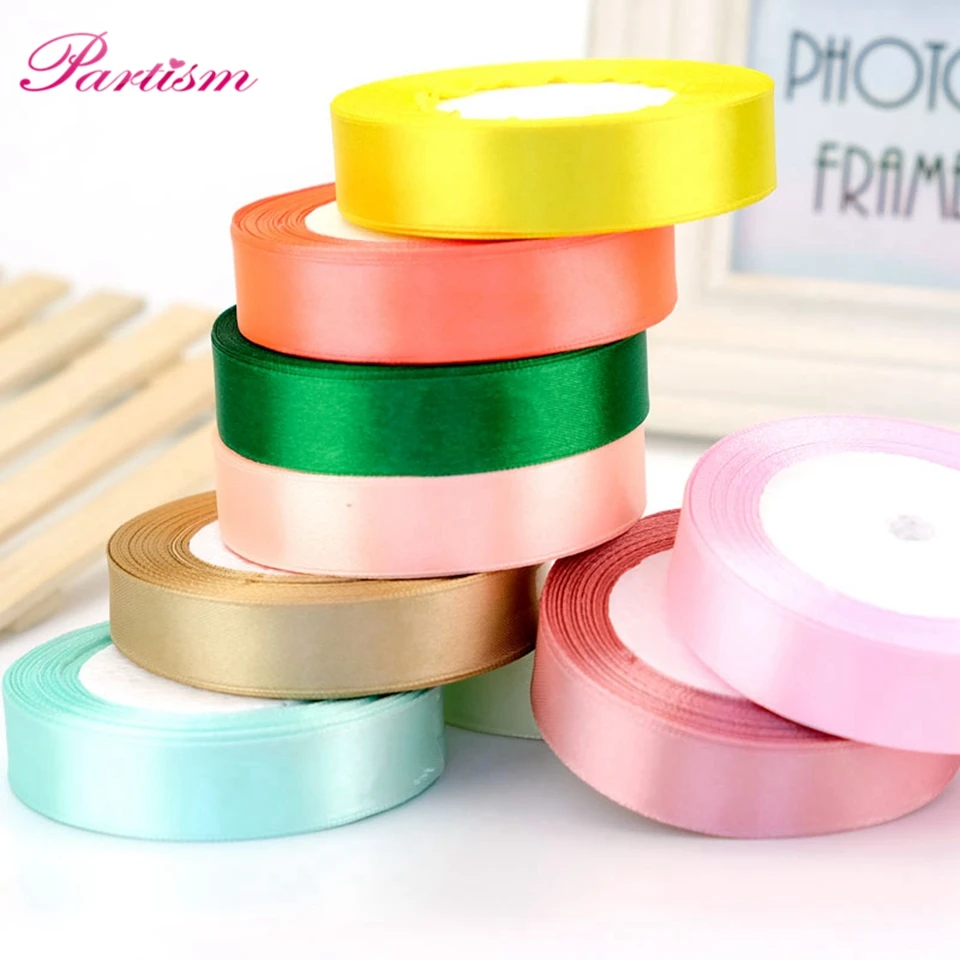 

15MM Pretty Silk Satin Ribbon 22M Wedding Party Decoration Invitation Card Gift Wrapping Scrapbooking Supplies Riband 18Colors