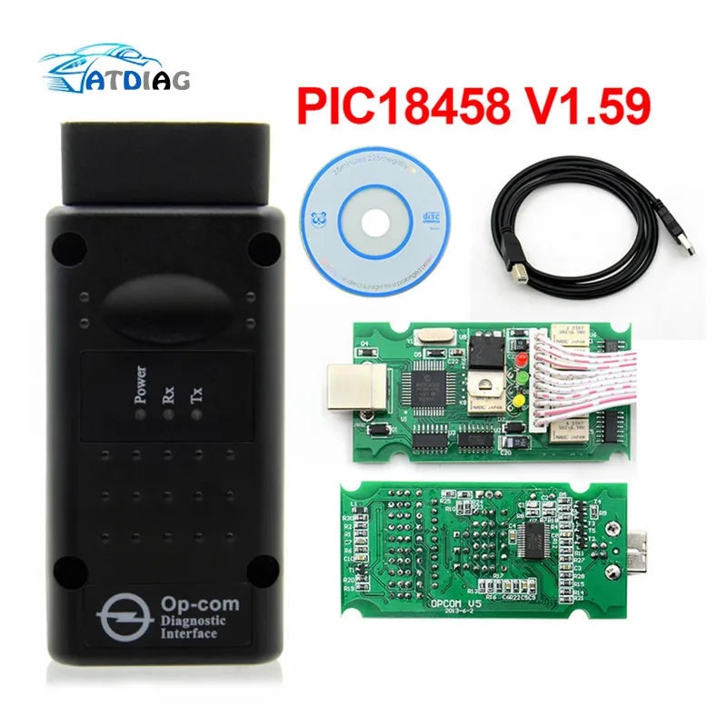 opcom v1.59 OPCOM 1,99 1,95 1,78 1,70 1,65 OBD2 CAN-BUS считыватель кода для Opel OP COM OP-COM диагностический PIC18F458 FTDI чип - Цвет: opcom v1.59