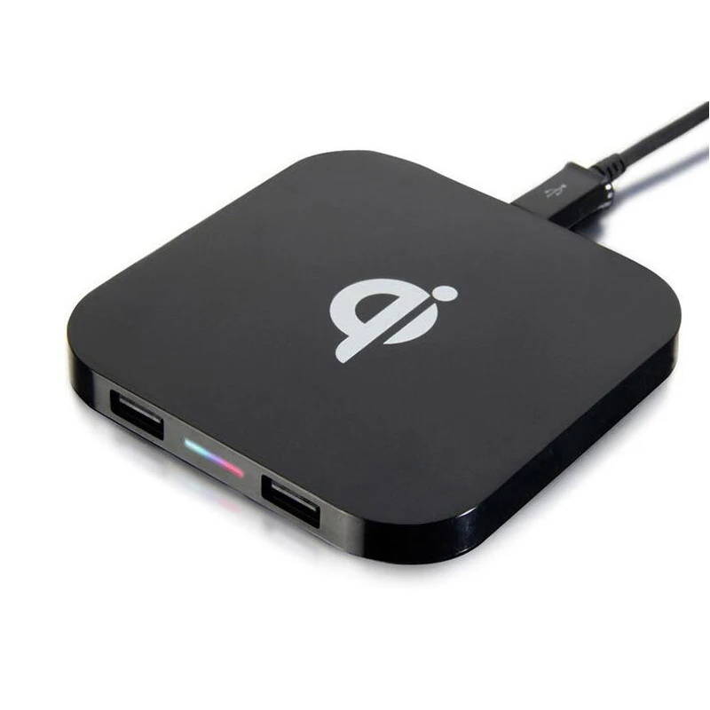2 USB Порты и разъёмы Беспроводной зарядное устройство Pad Беспроводной Зарядная база для samsung Galaxy S6 Edge+ S7 край S8 Note5 IPhoneX плюс 8 LG V30 Nexus6