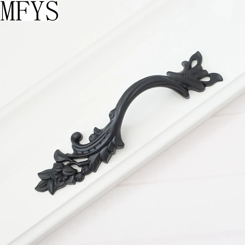 3 1 &quot3 75&quot черный корпус ручки Dresser Тянет ящик тянуть дверные французский