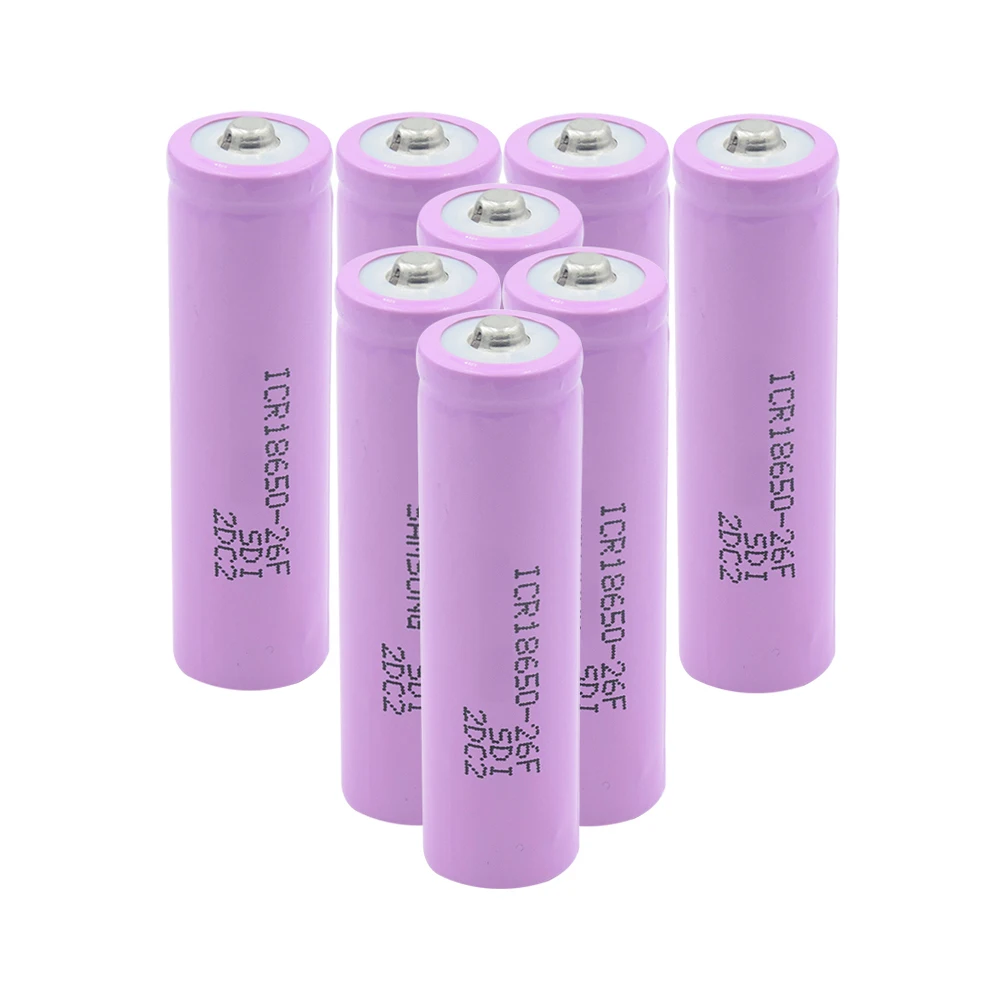 6/8/10 шт 3 7 В Розовый 2600mAh 18650 26F литий ионные аккумуляторы для налобного фонаря