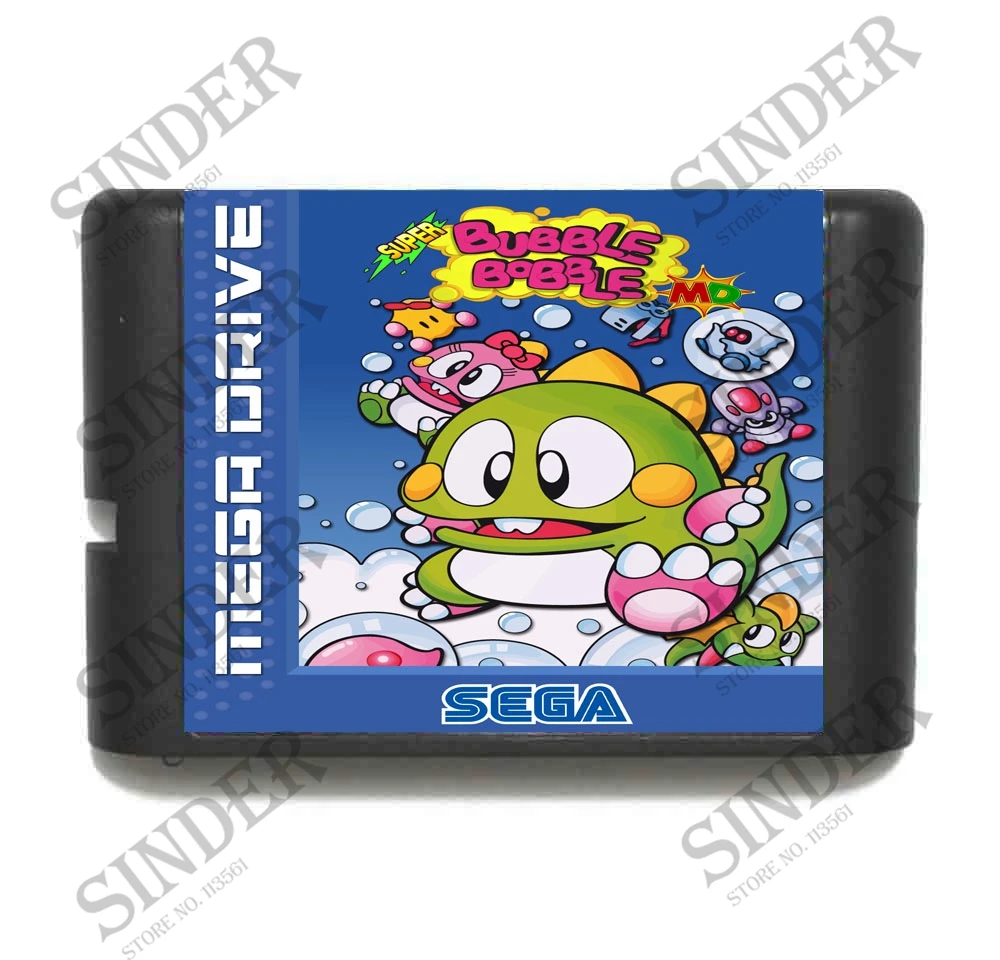 Супер Bubble Bobble 16 бит MD карточная игра для Sega игры Mega Drive Genesis|16 bit|md game16 bit md |