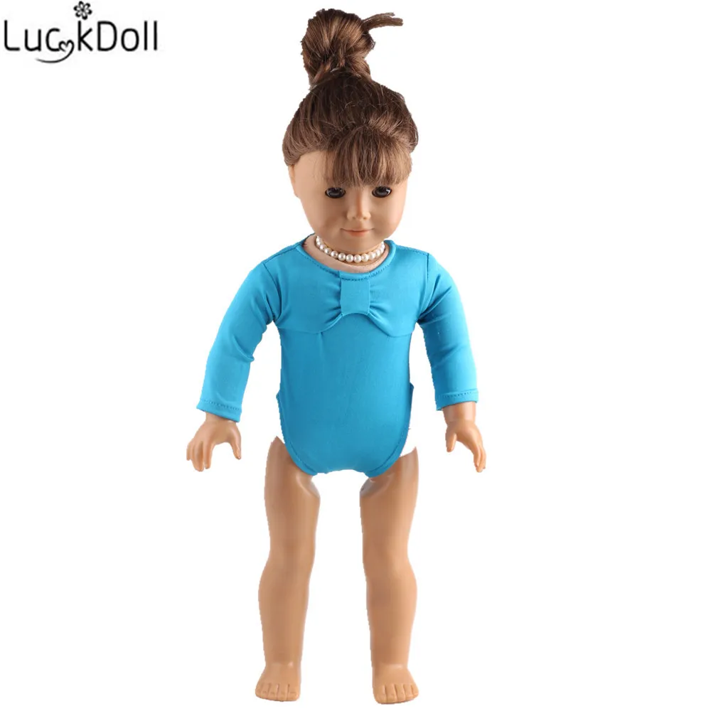 LUCKDOLL розовый синий красный белый костюм подходит для 18-дюймовых американских