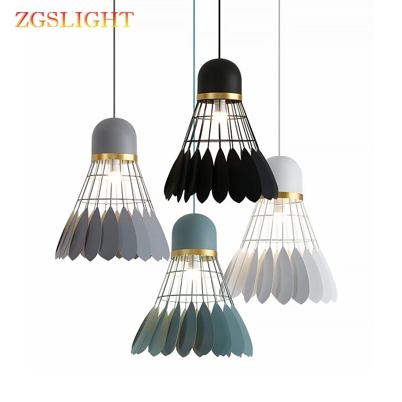 Лампа для бадминтона люстра минималистский современный скандинавский ресторан