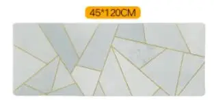 B2 45X120CM INS модные кухонные коврики из искусственной кожи, маслостойкие водонепроницаемые длинные полосы, Нескользящие Коврики для ног, металлический коврик против ветра, домашний коврик - Цвет: B2 45X120CM