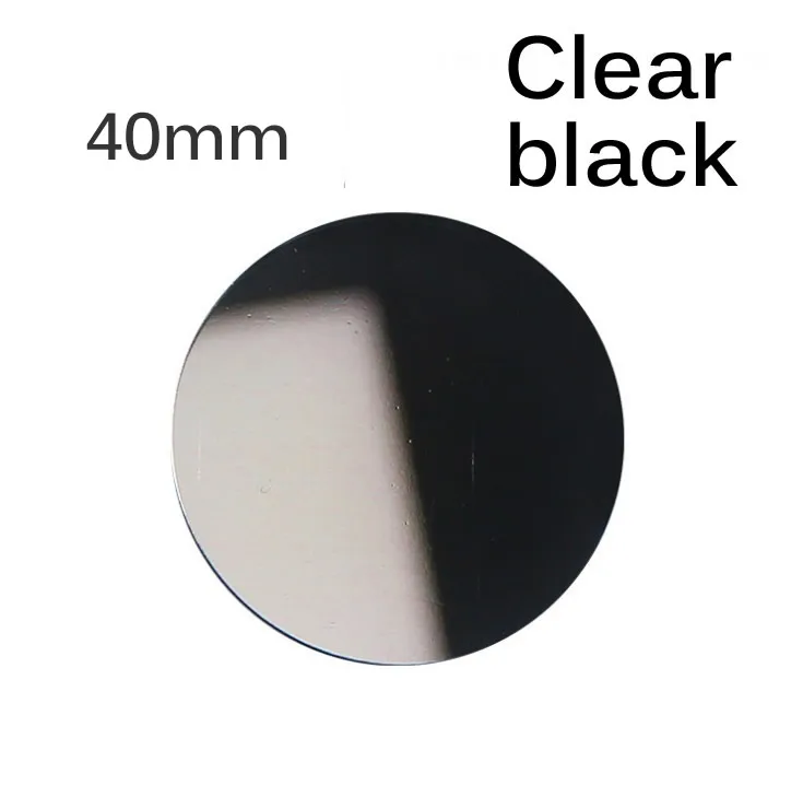 40black-clear 2 шт./лот 40 мм Универсальная металлическая пластина-диск железный лист для iphone zte магнитный автомобильный держатель для мобильного телефона Матовый - Цвет: 40black-clear