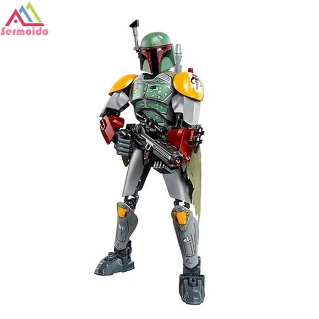 Светло-зеленый Sermoido Star Wars Rogue One игрушки Jango Phasma Jyn Erso K-2SO Дарт Вейдер общий гривус фигурка игрушка строительные блоки игрушки - Цвет: Светло-зеленый