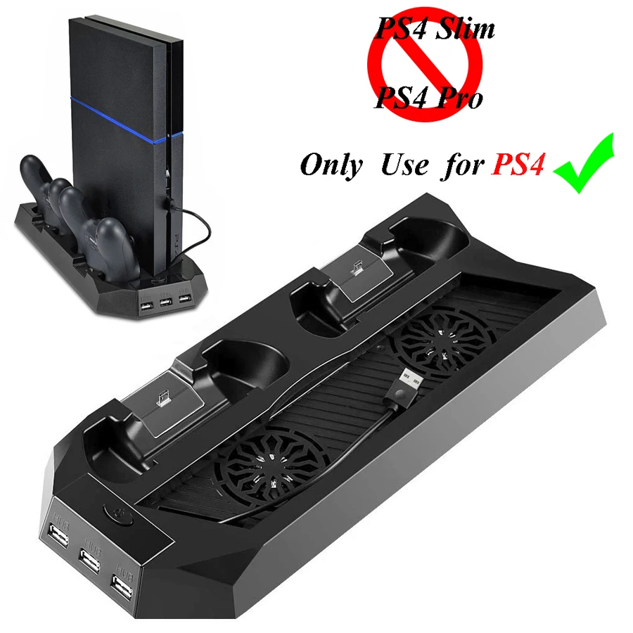 Аксессуары для PS4 Вертикальная охлаждающая подставка кулер вентилятор двойной