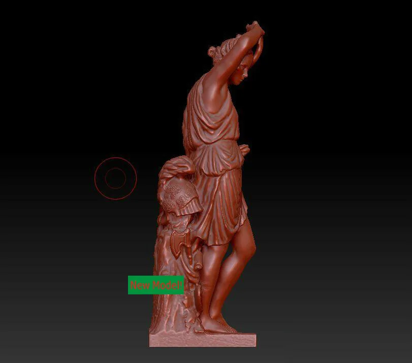 Новая модель 3D модели для ЧПУ или 3D-принтеров в формате STL Женский солдат |