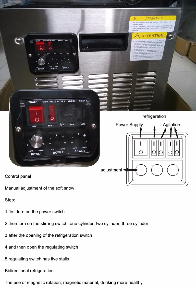 220 V/110 V слякоть машина 15L напитков автомат для производства льда машина для оттаивания снега 2 танки гранитор промышленный xrj-15L* 2