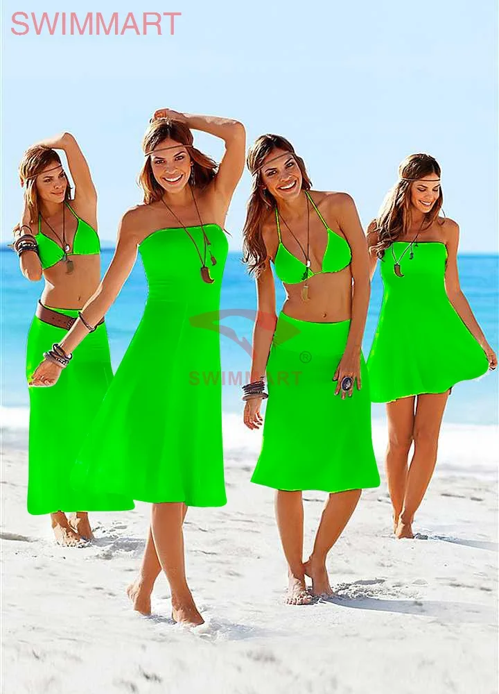 Женская пляжная юбка-бикини SWIMMART несколько поношенная юбка облегающее платье на