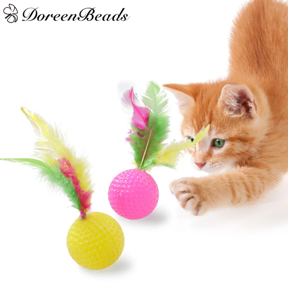 DoreenBeads мяч для гольфа игрушка кошки котенка мячи домашних животных игрушки кошек