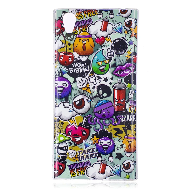 Светящийся чехол Wekays для Sony Xperia L1 E6 G3311 G3312 милый мультяшный единорог сова Череп