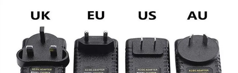 EU/US/UK/AU Plug Adapter AC 100-240V To DC 12V 2A 2000mA Power Supply 5.5mm x 2.1mm For 3528 5050 5630 Strip LED | Обустройство дома