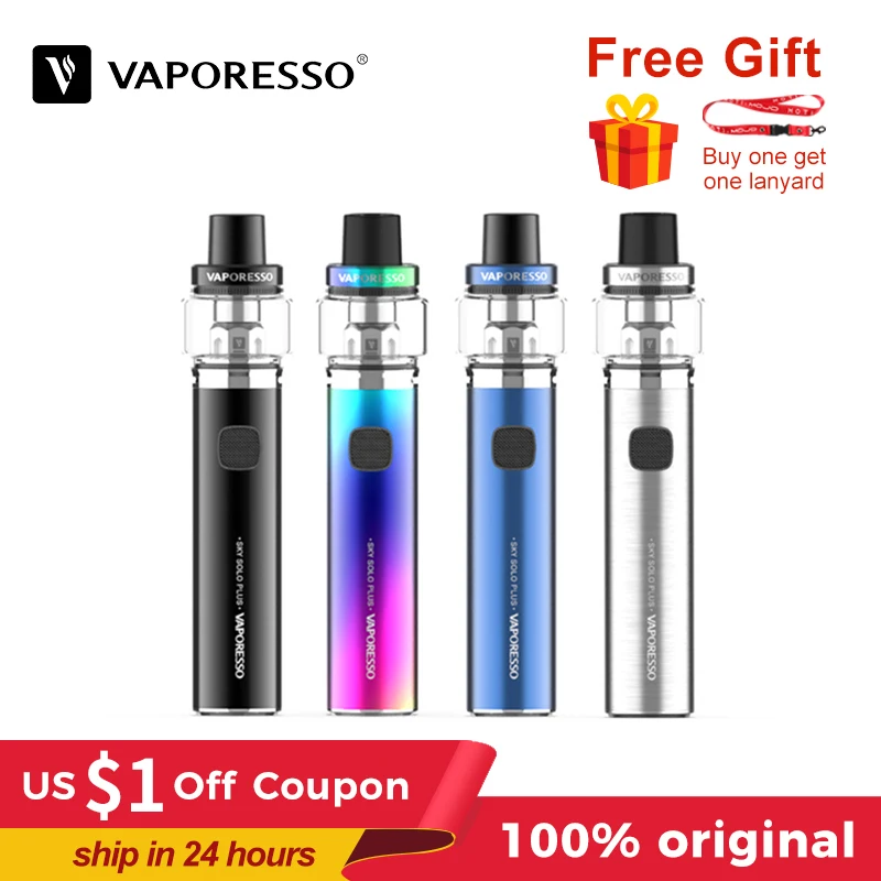 Vaporesso Sky Solo Plus вейп набор емкости 8 мл и 2 Atomizer емкость для жидкости 0.18ohm GT сетчатые