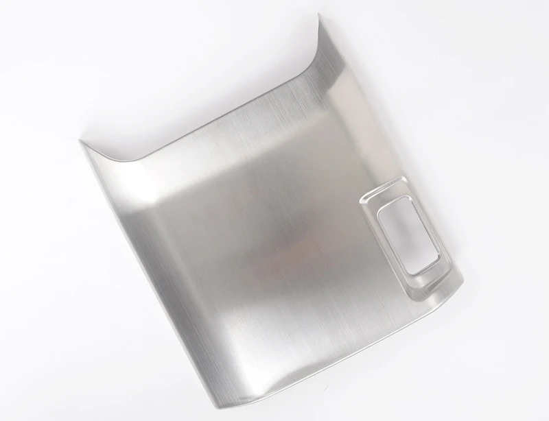 stainless steel Автомобильный Вентилятор заднего кондиционера из нержавеющей стали, декоративная рамка, воздушный выход, отделка полосы для Toyota LAND CRUISER PRADO 2010 - Цвет: stainless steel