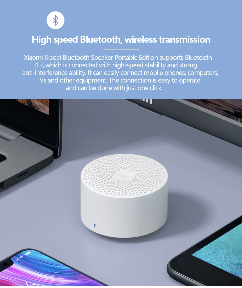 Xiaomi Mijia Bluetooth динамик AI управление беспроводной портативный мини Bluetooth динамик стерео бас с микрофоном HD качество вызова