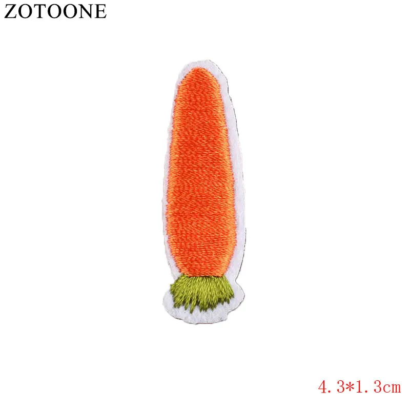 ZOTOONE фрукты овощи молоко вышивка утюгом патчи для одежды детская одежда